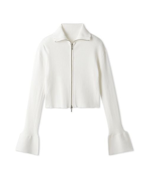 【emmi atelier】LENZING(TM) ECOVERO(TM)フロントジップカーディガン TM 予めご了承ください