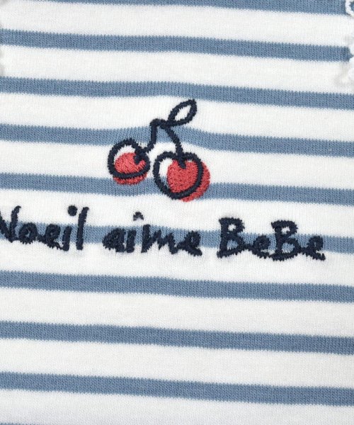 Noeil aime BeBe(ノイユ　エーム　べべ)/襟付き風ボーダーTシャツ(80~130cm)/img15