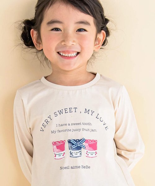 Noeil aime BeBe(ノイユ　エーム　べべ)/ジャムプリント後ろタックAラインTシャツ(80~130cm)/img02