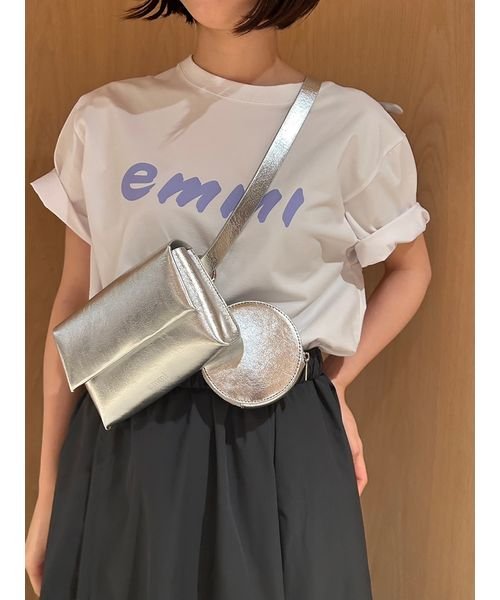 emmi atelier(emmi　atelier)/【emmi atelier】ペイントemmiロゴTシャツ/img15