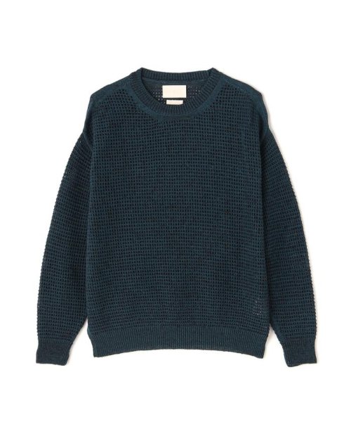 YOKE/ヨーク/MESH KNITTED CREWNECK SWEATER KNITTED CREWNECK