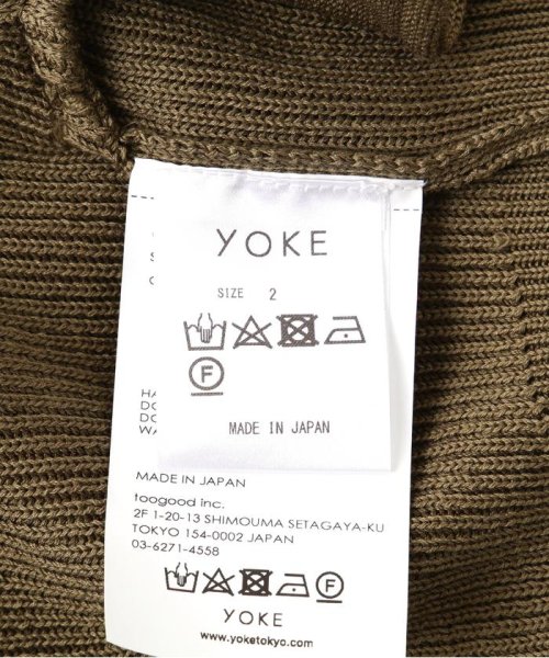 YOKE/ヨーク/RIB ZIP UP CARDIGAN ZIP UP