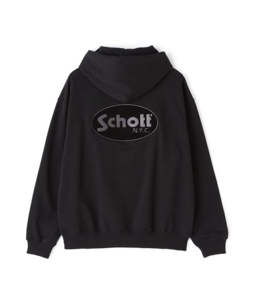 Schott(ショット)/WEB LIMITED/HOODED SWEAT OVAL CHENILLE LOGO/オーバル ロゴ パーカー /img13