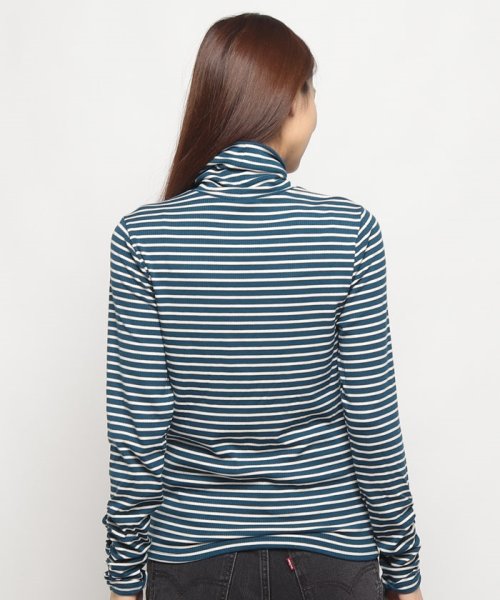 LEVI’S OUTLET(リーバイスアウトレット)/RUSCHED TURTLENECK DILL STRIPE GIBRALTER SEA/img02