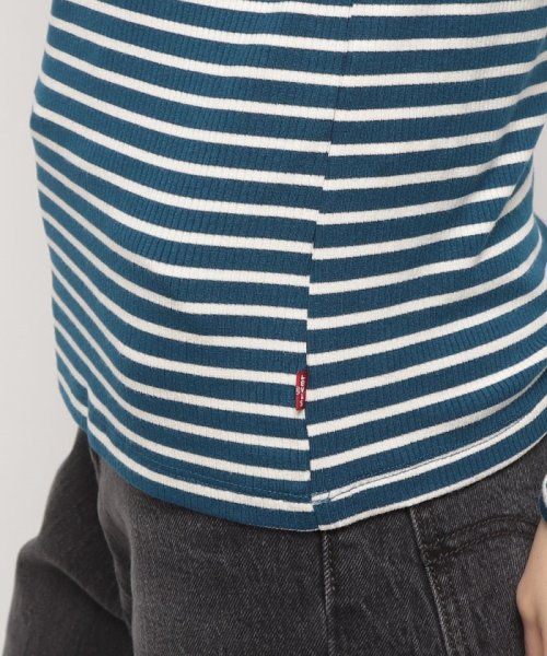 LEVI’S OUTLET(リーバイスアウトレット)/RUSCHED TURTLENECK DILL STRIPE GIBRALTER SEA/img04