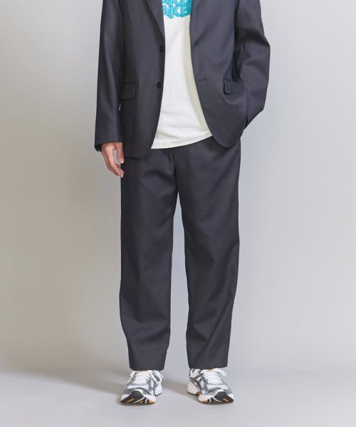 ソロテックス 1プリーツ テーパード パンツ ‐セットアップ対応‐ 