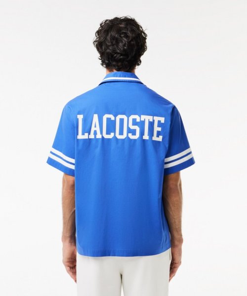 LACOSTE Mens(ラコステ　メンズ)/配色ライン オーバーサイズ バックプリントオープンカラーシャツ/img02