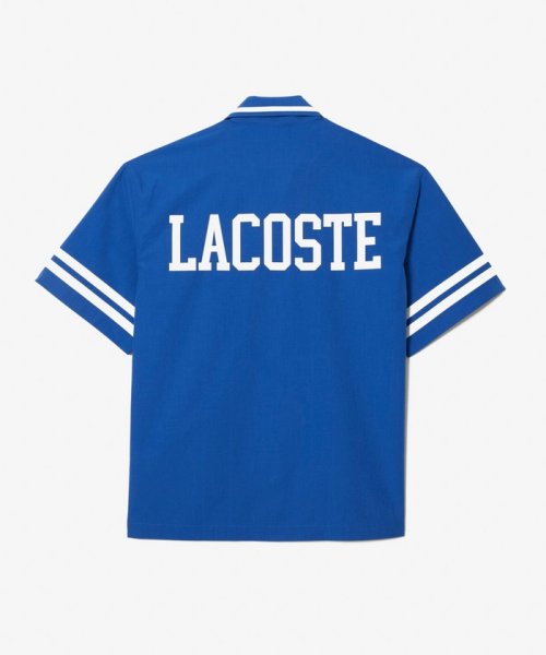 LACOSTE Mens(ラコステ　メンズ)/配色ライン オーバーサイズ バックプリントオープンカラーシャツ/img04