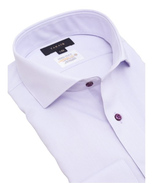 TAKA-Q(タカキュー)/形態安定 吸水速乾 スタンダードフィット カッタウェイ 長袖 シャツ メンズ ワイシャツ ビジネス ノーアイロン 形態安定 yシャツ 速乾/img01
