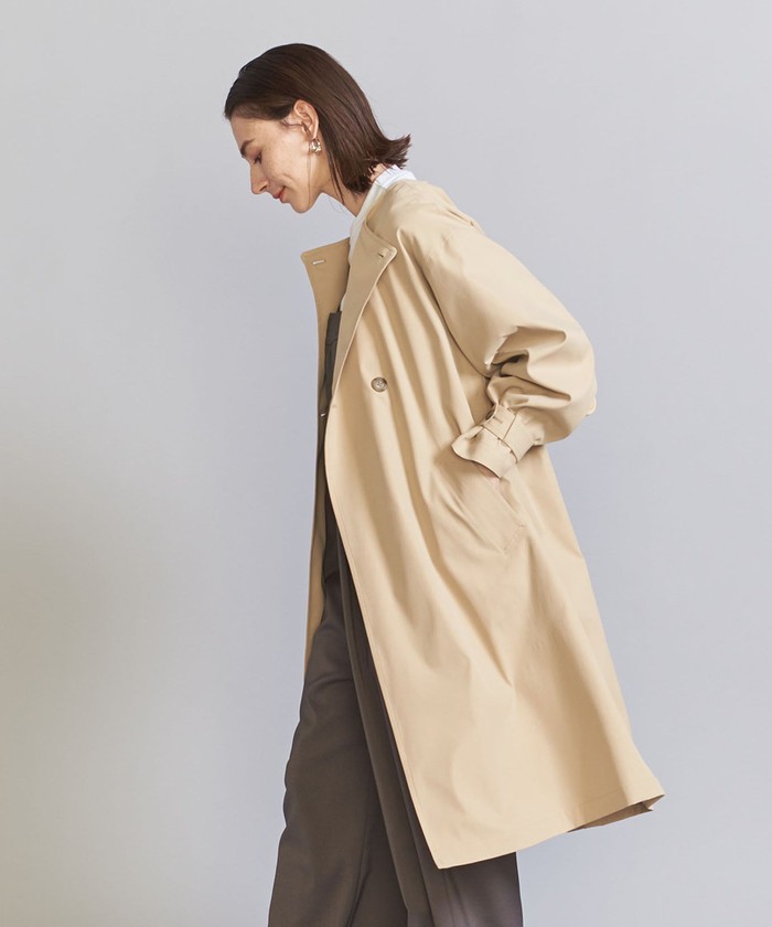 【極美品】BEAUTY&YOUTH UNITED ARROWSトレンチコート　М ノーカラートレンチコート