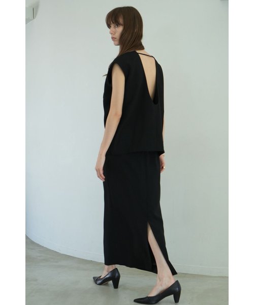CLANE(クラネ)/LAYERED BACK OPEN ONEPIECE/img02