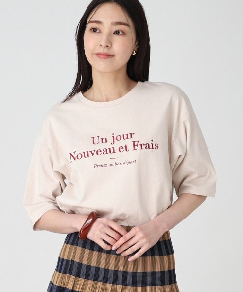 THE SHOP TK(ザ　ショップ　ティーケー)/【オーガニックコットン】刺繍ロゴTシャツ/洗濯機OK/img15