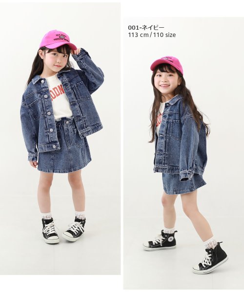 devirock(デビロック)/ビッグシルエット デニムジャケット 子供服 キッズ 女の子 アウター ジャケット デニムジャケット /img06