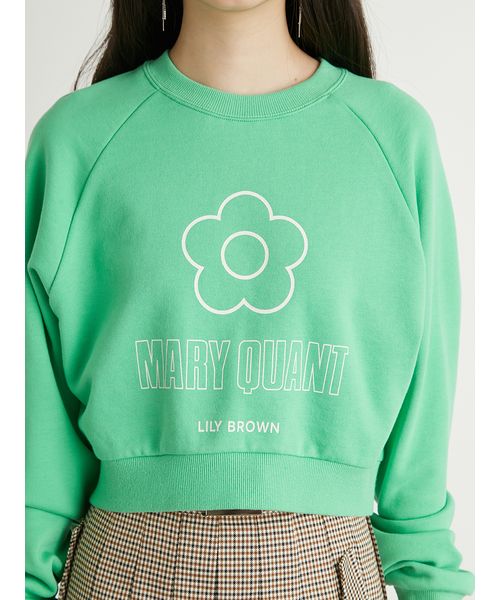 LILY BROWN×MARY QUANT】デイジークロップドスウェット