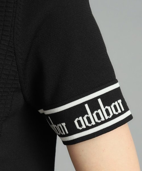 adabat(アダバット)/【手洗い可】袖ロゴデザイン 半袖ボトルネックプルオーバー/img09