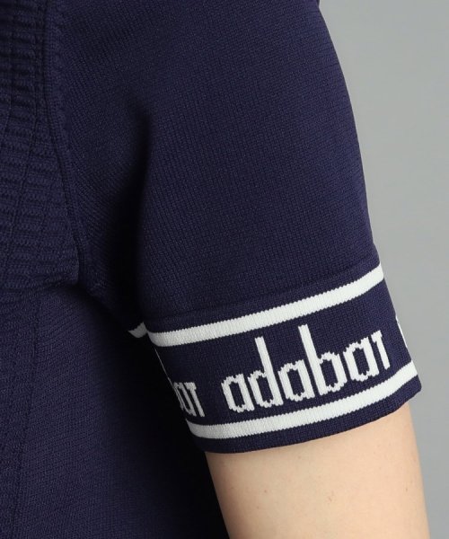 adabat(アダバット)/【手洗い可】袖ロゴデザイン 半袖ボトルネックプルオーバー/img18