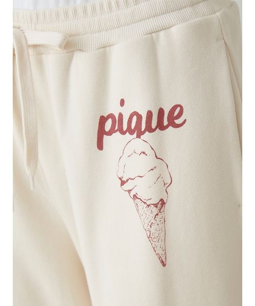 gelato pique(gelato pique)/【UNISEX】裏毛ワンポイントロングパンツ/img08