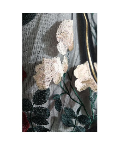 Sawa a la mode(サワアラモード)/レディース 大人 上品 繊細ディテールに惹き込まれる薔薇刺繍シアーブルゾン/img14