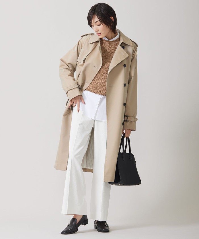 撥水加工】TCシャンブレーツイル トレンチコート(505911279 撥水加工】TCシャンブレーツイル トレンチコート(505911279