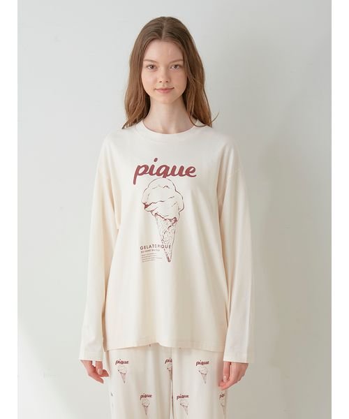 gelato pique(gelato pique)/【UNISEX】ワンポイントロンT/img10