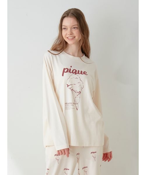 gelato pique(gelato pique)/【UNISEX】ワンポイントロンT/img18