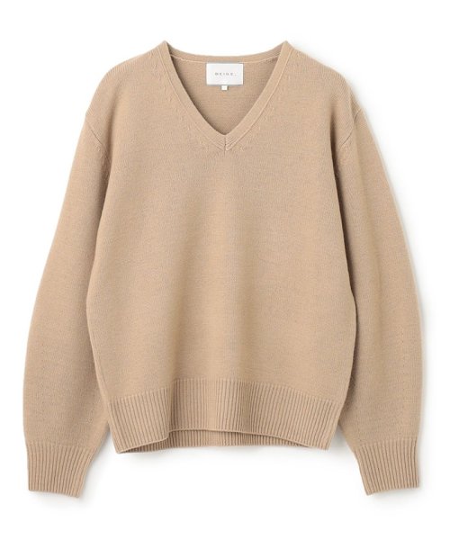 BEIGE，(ベイジ，)/【S－size】DOUAI / Vネックニット/img19