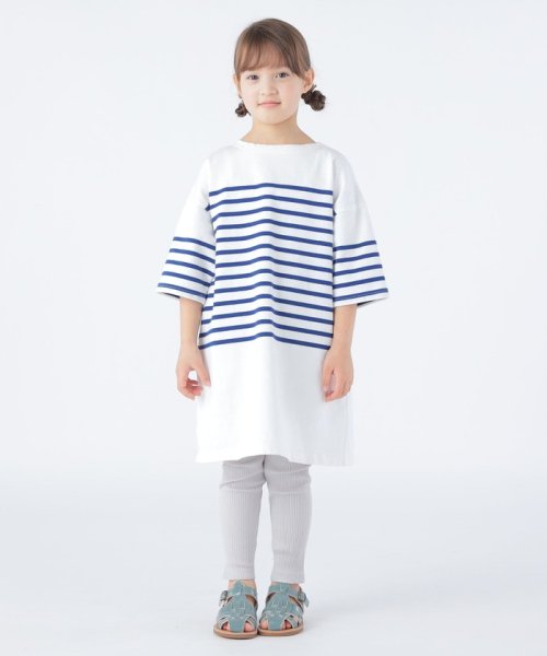 SHIPS KIDS(シップスキッズ)/SHIPS KIDS:100～155cm / パネル ボーダー ワンピース/img34