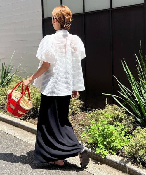 ウォッシャブルマットサテンナロースカート 