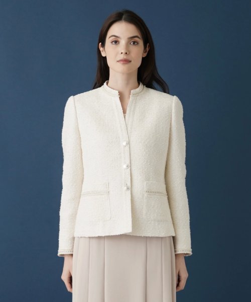 ノーカラージャケット 