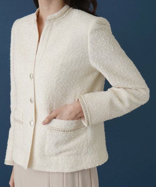 ノーカラージャケット 