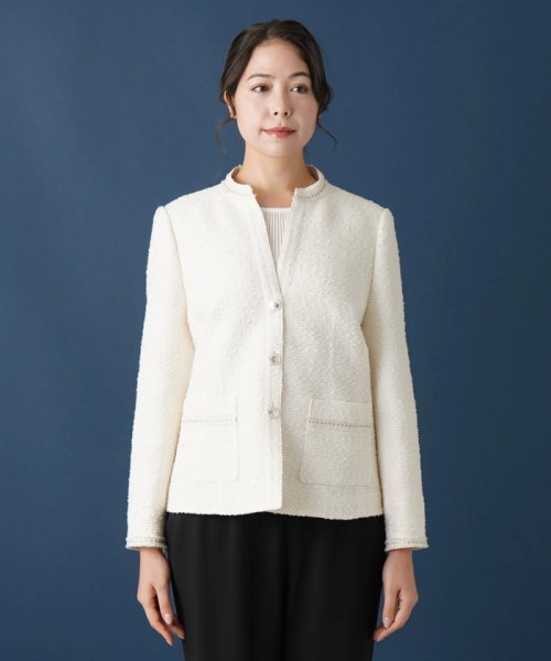 ノーカラージャケット 