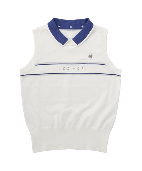 le coq sportif GOLF (ルコックスポルティフ（ゴルフ）)/襟脱着ノースリーブニットシャツ【RIJOUME/リジューム】/img06