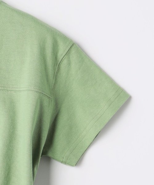 green label relaxing （Kids）(グリーンレーベルリラクシング（キッズ）)/【WEB限定】天竺 切り替え Tシャツ 100cm－130cm/img06