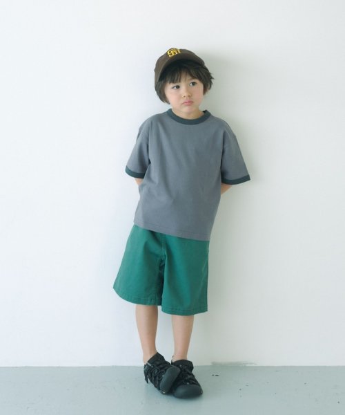 green label relaxing （Kids）(グリーンレーベルリラクシング（キッズ）)/TJ 天竺 リンガー Tシャツ 100cm－130cm/img01