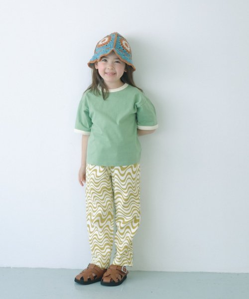 green label relaxing （Kids）(グリーンレーベルリラクシング（キッズ）)/TJ 天竺 リンガー Tシャツ 100cm－130cm/img02