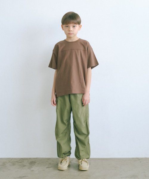 green label relaxing （Kids）(グリーンレーベルリラクシング（キッズ）)/【WEB限定】天竺 切り替え Tシャツ 140cm－160cm/img02