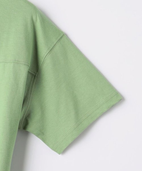green label relaxing （Kids）(グリーンレーベルリラクシング（キッズ）)/【WEB限定】天竺 切り替え Tシャツ 140cm－160cm/img05