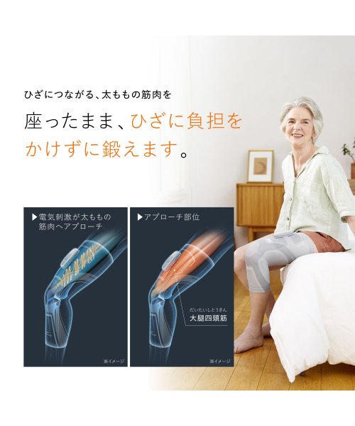 SIXPAD Knee Fit Lサイズ ポリウレタン Knee Fit 大腿四頭筋だいたいしとうきん 人生100年時代を またはその疑いがある方