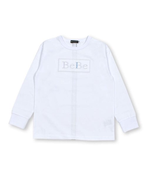 BeBe(ベベ)/ハイゲージ天竺立体刺しゅうロゴTシャツ(90~150cm)/img04
