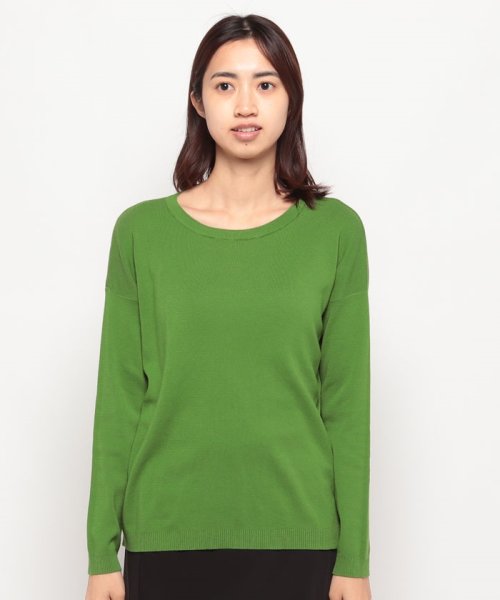 BENETTON (women)(ベネトン（レディース）)/コットン100％無地クルーネック長袖ニットセーターA/img37