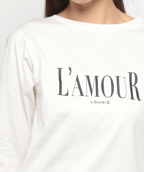 LOUNIE(ルーニィ)/L'amourプリントＴシャツ/img10