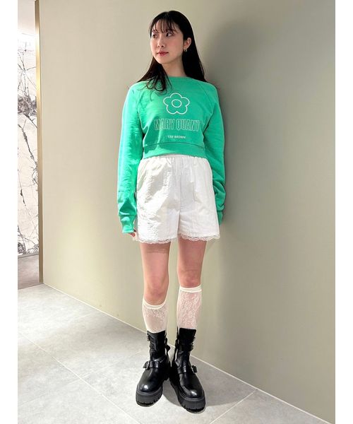 LILY BROWN×MARY QUANT】デイジークロップドスウェット