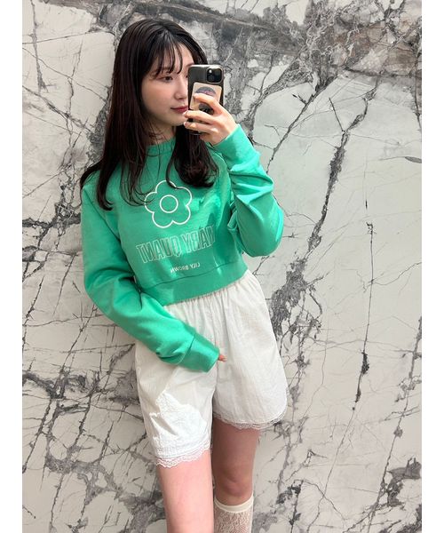 LILY BROWN×MARY QUANT】デイジークロップドスウェット