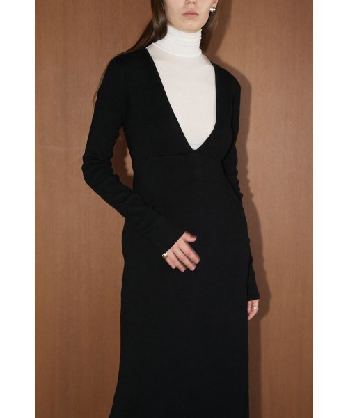 W FACE KNIT ONEPIECE 