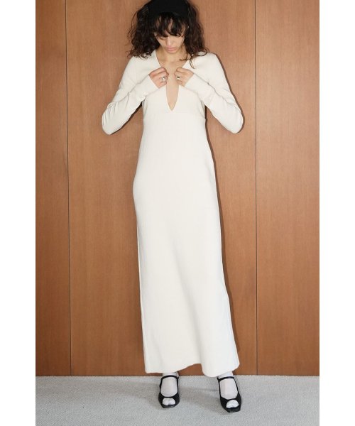 W FACE KNIT ONEPIECE 