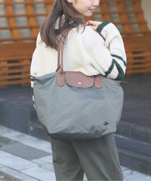 BEVERLY HILLS POLO CLUB(ビバリーヒルズポロクラブ)/【BEVERLY HILLS POLO CLUB】ナイロン PUハンドル トート トートバッグ ロゴ 大 TOP KA PIECE BAG/img02