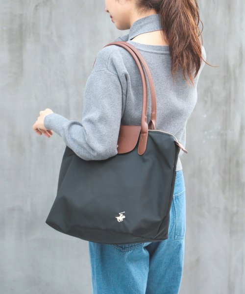 BEVERLY HILLS POLO CLUB(ビバリーヒルズポロクラブ)/【BEVERLY HILLS POLO CLUB】ナイロンPUハンドルトート　大　TOP KA PIECE BAG/img15