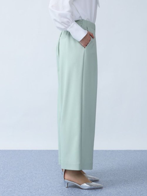 フロントタックワイドストレートパンツ