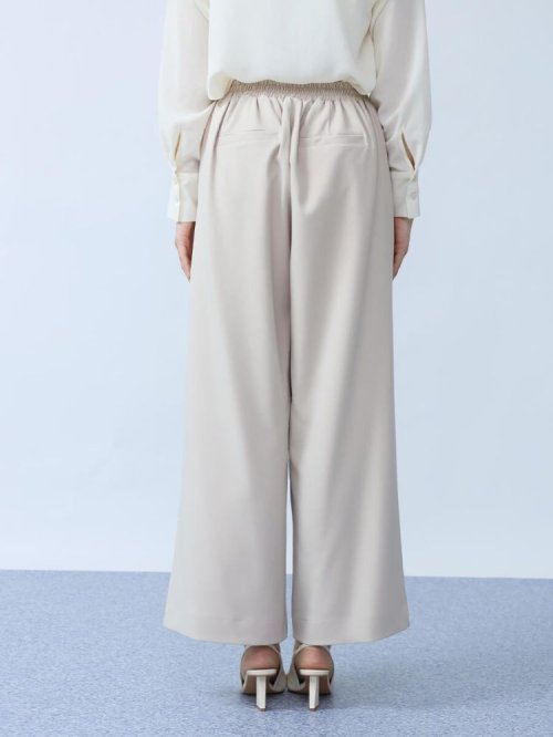 フロントタックワイドストレートパンツ