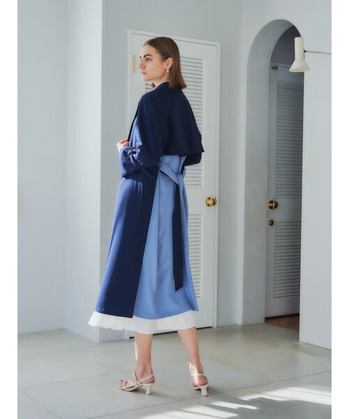 ロングトレンチコート 無し 有り